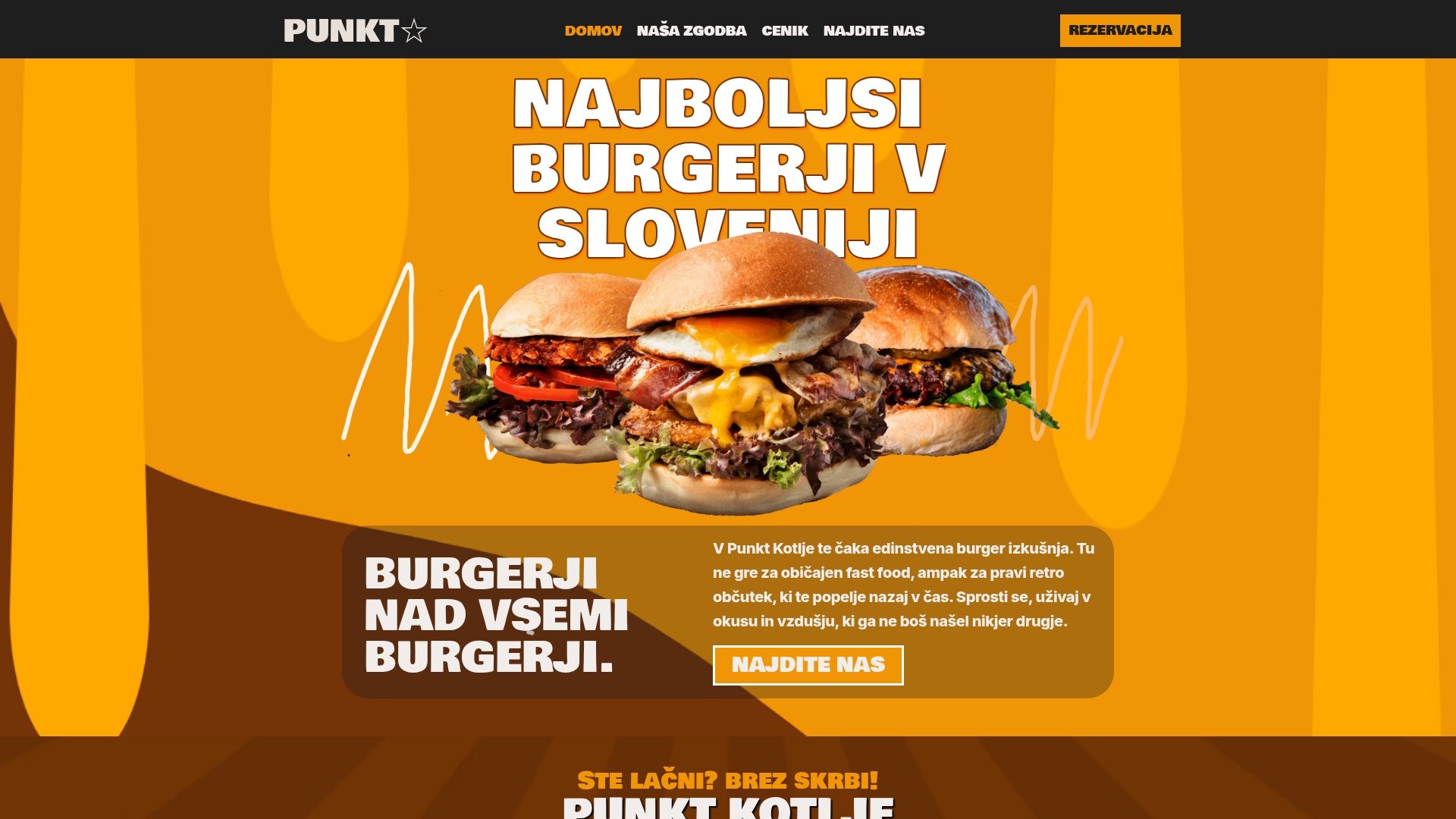 Predogled spletne strani Punkt Kotlje